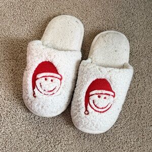 Cozy Holiday Slippers with Santa Design